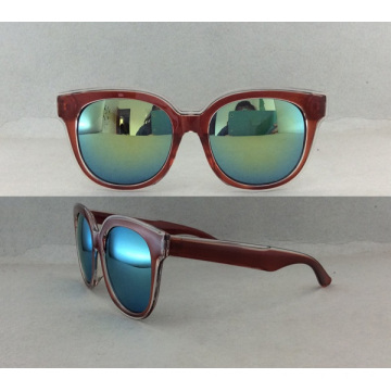 Óculos de sol de moda de acetato colorido à mão, óculos de sol de estilo de verão, designer de marca, estilo elegante P09005